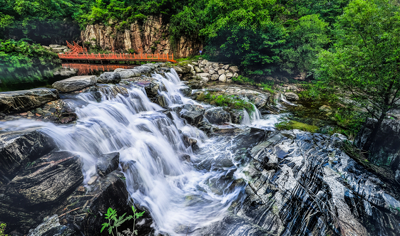 山东省泰安市泰山景区桃花峪王庆文摄