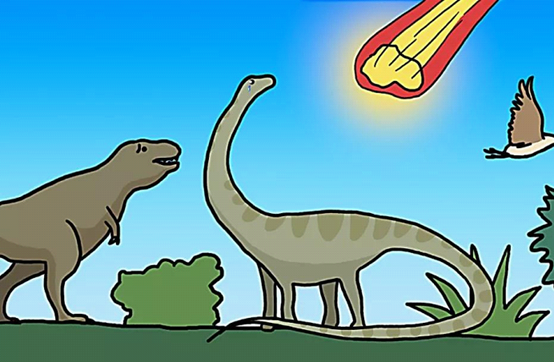 导致恐龙灭绝的小行星撞地球